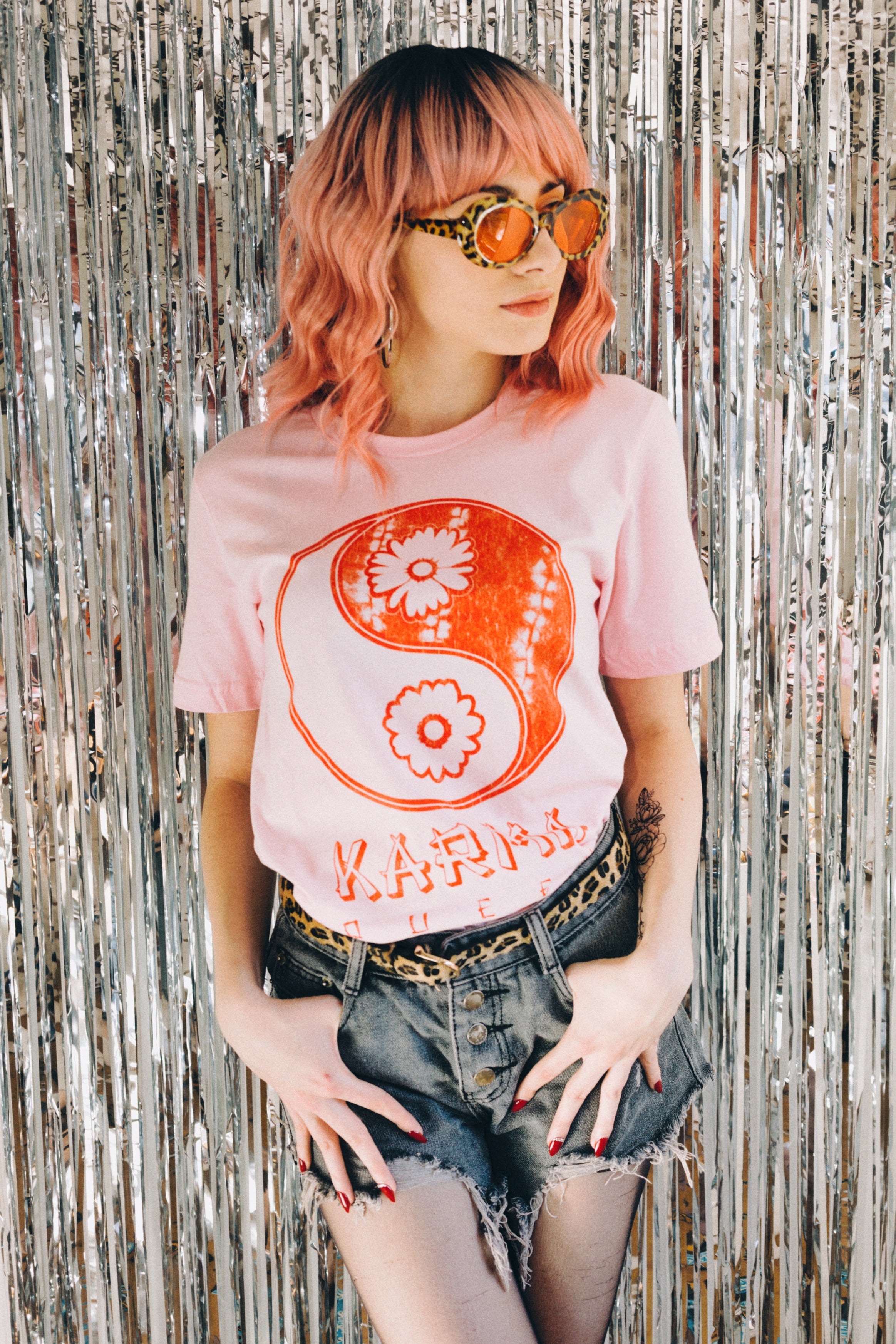 Karma Queen Tee - Pink