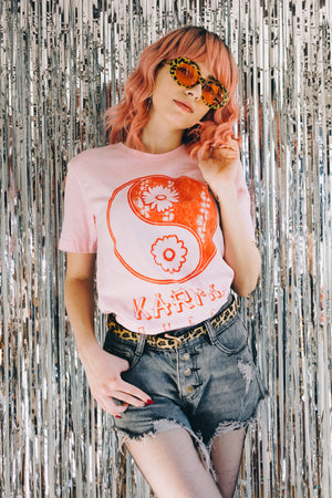 Karma Queen Tee - Pink