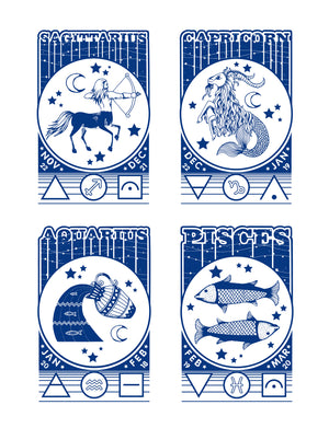 Zodiac Tee Range - White